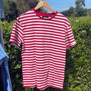 Red Striped Tee Pacsun